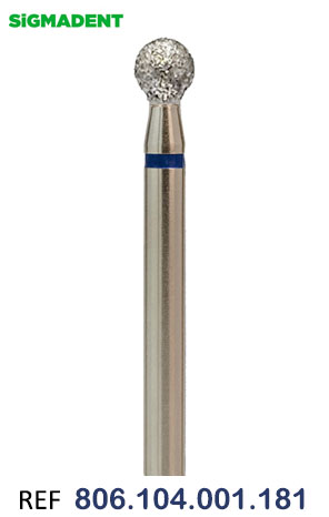 FREZE DE DIAMANT Round-33 mm Albastru