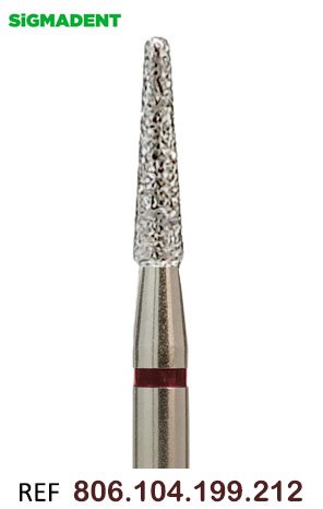 FREZE DE DIAMANT bullet-25mm-roșu